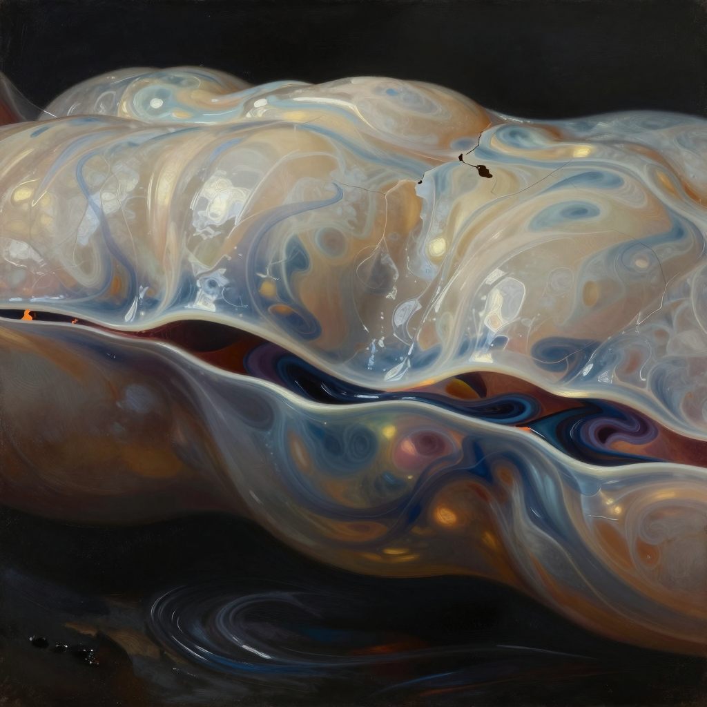 A translucent, colossal membrane representing the abdominal wall, under tension yet holding firm.