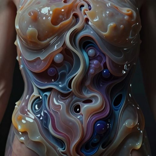 Visceral tension held within a translucent form.