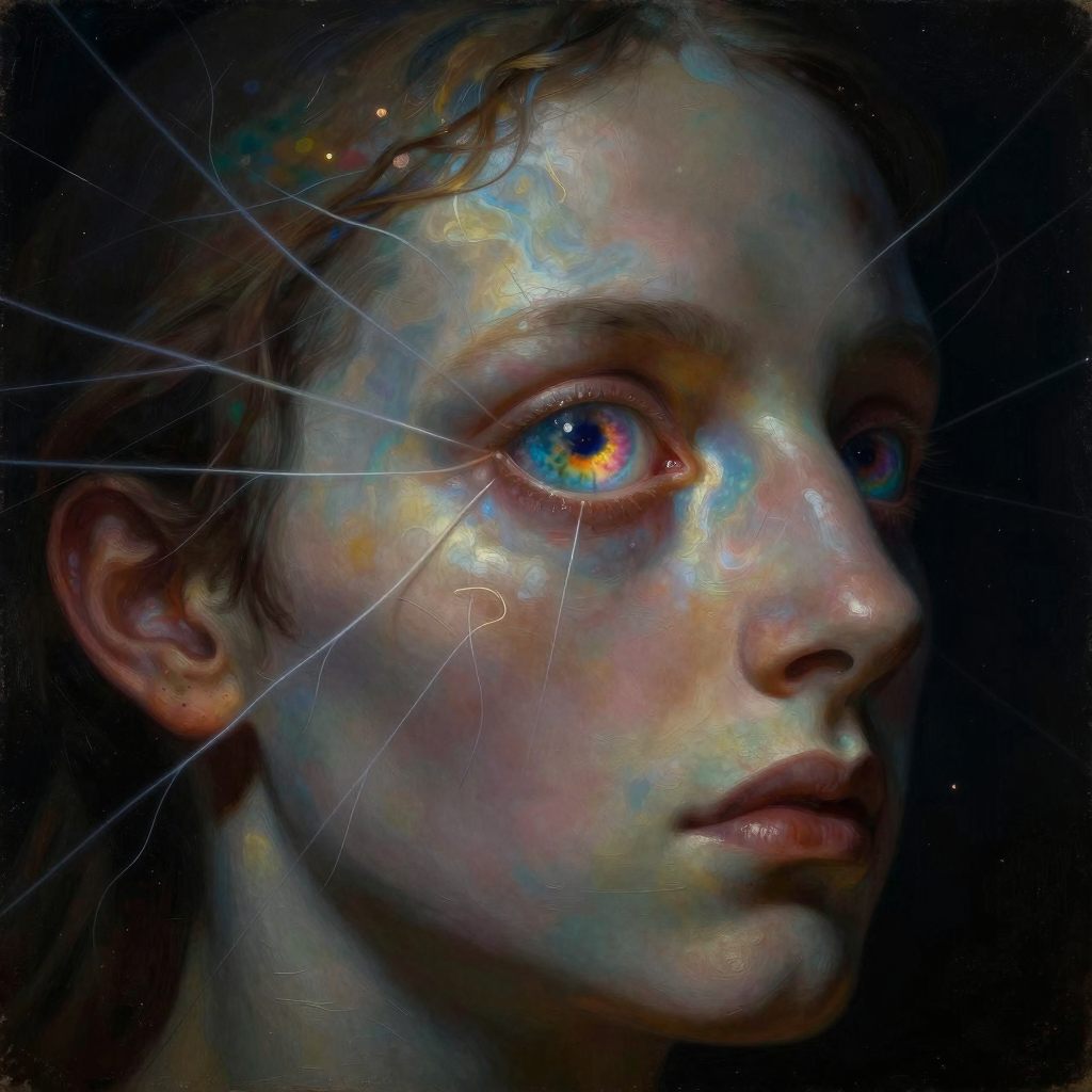 Allegorical depiction of strained focus.