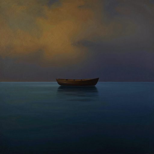 A figure balanced on the edge of a vast, tumultuous horizon.