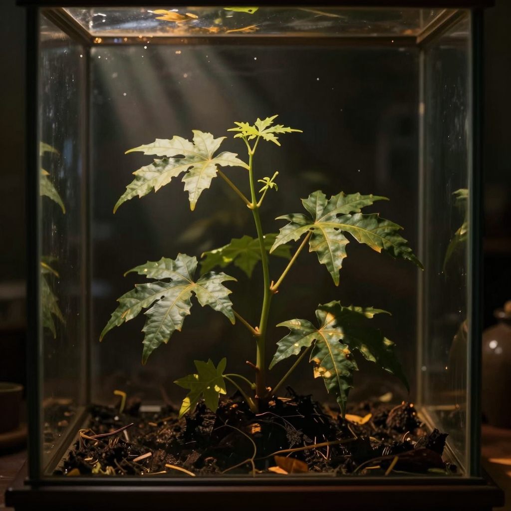 A solitary, persistent plant symbolizing overlooked routine.