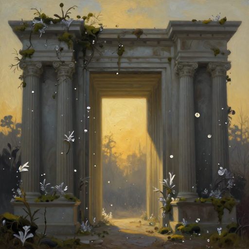 A vast, silent architectural threshold symbolizing the psyche.