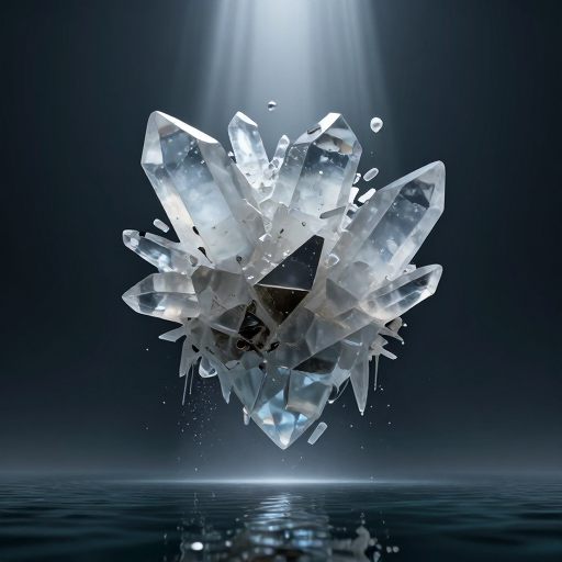 A crystalline structure dissolves into a quiet void, symbolizing the necessary end of outdated patterns.