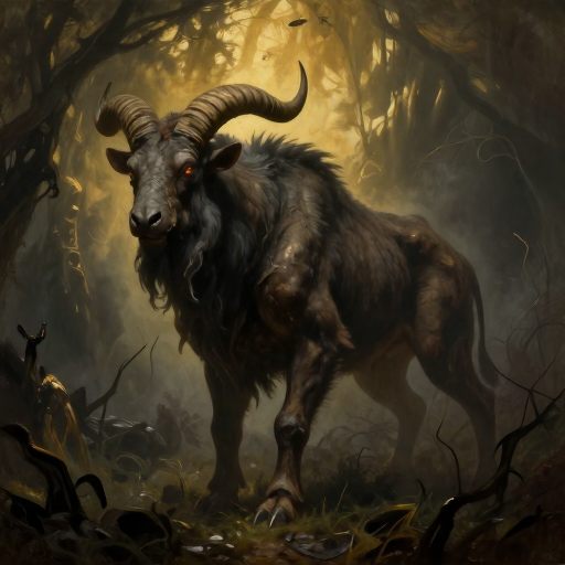 A majestic yet corrupted creature symbolizing internal dissonance.