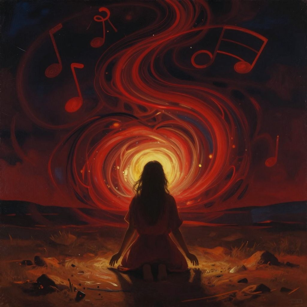 Primal communion with ancestral memory.