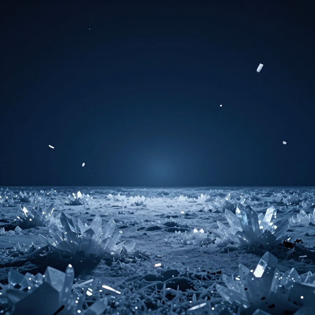 A crystalline void embodying emotional stasis.