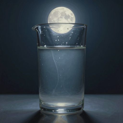 A still, contained pool of viscous liquid held back by polished glass.