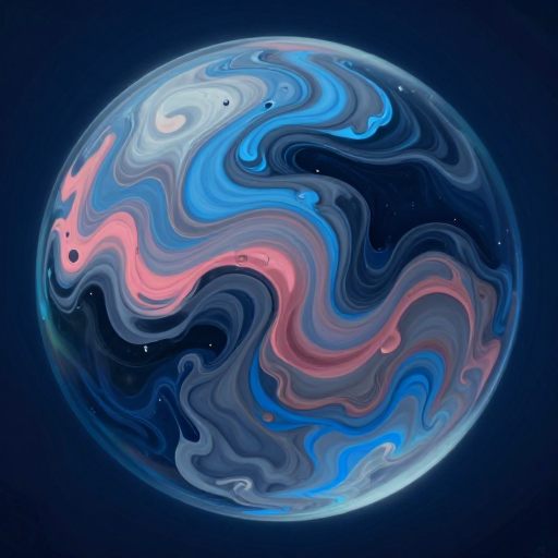A nebula of diffused color representing complex, unarticulated emotion.