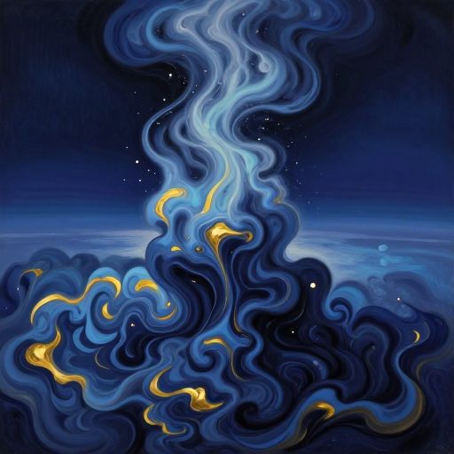 A nebula of swirling color representing complex emotion.