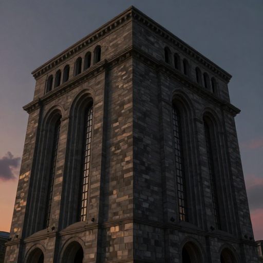 A vast, monumental building suggesting the psyche.