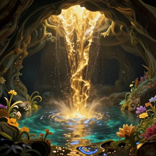 A golden, unending flow of life.