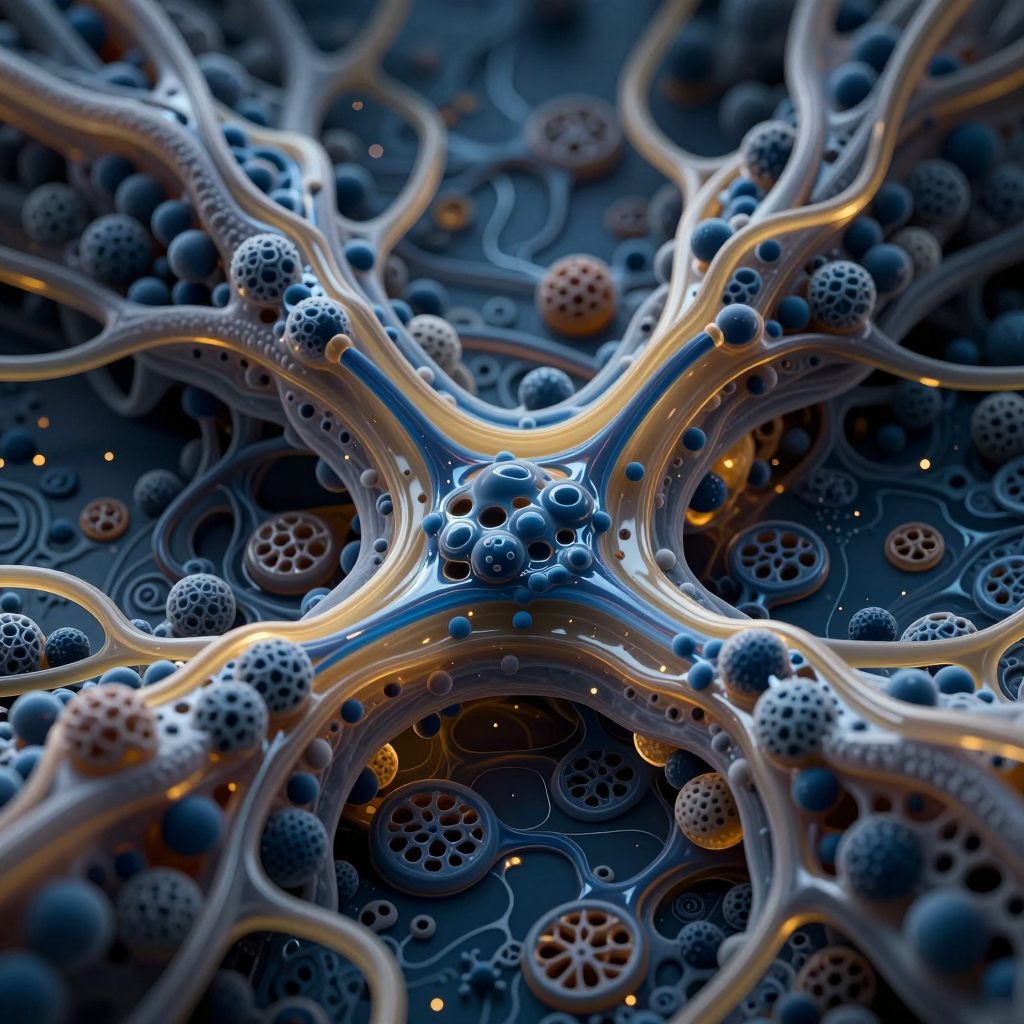 Internal biological pressure visualized as crystalline formation.