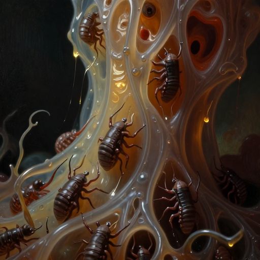 Subtle parasitic invasion of a fragile inner landscape.