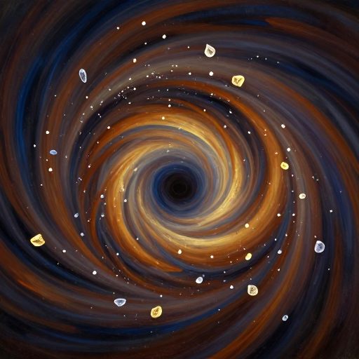 A vortex of shifting sand and glass, symbolizing unstoppable acceleration.