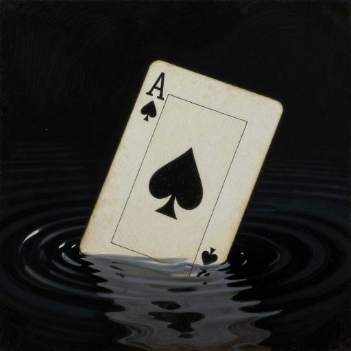 The Ace of Spades as a threshold of painful clarity.