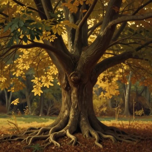 A solitary, ancient Acer Pennsylvanicum stands against a muted sky, its roots deeply embedded in damp earth, symbolizing resilience and grounding.