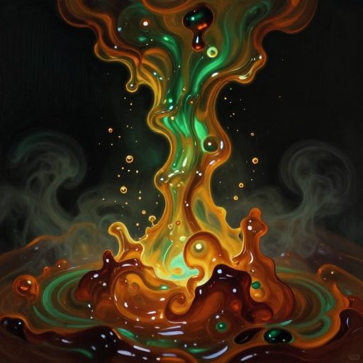 Visceral formation of corrosive energy.