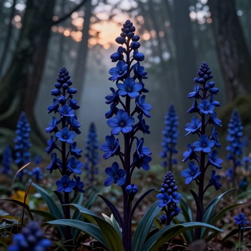 A volatile cluster of Wolfsbane plants symbolizing beautiful danger.