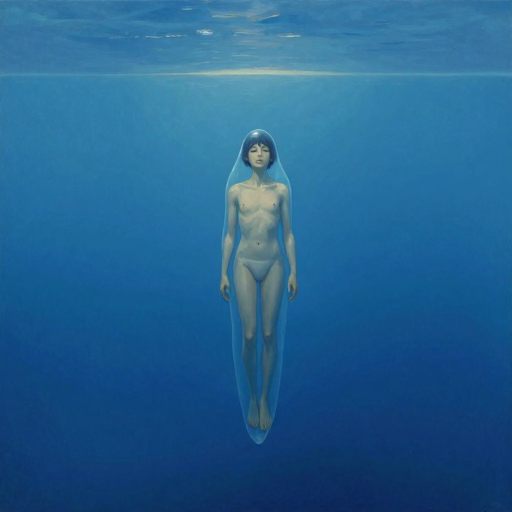 Emotional suspension in a quiet, surreal void.