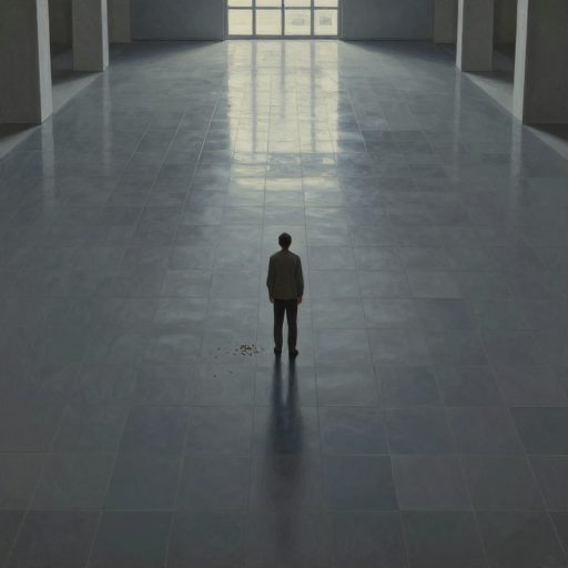 Symbolic depiction of existential stagnation and routine pressure.