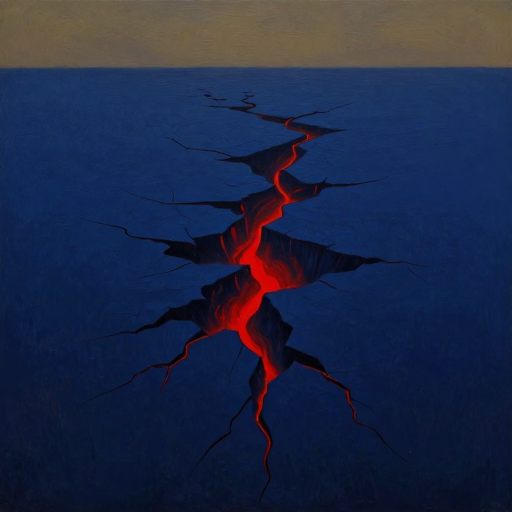 A sudden, visceral intrusion into calm.