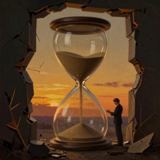 Symbolic depiction of taking on another's burden.