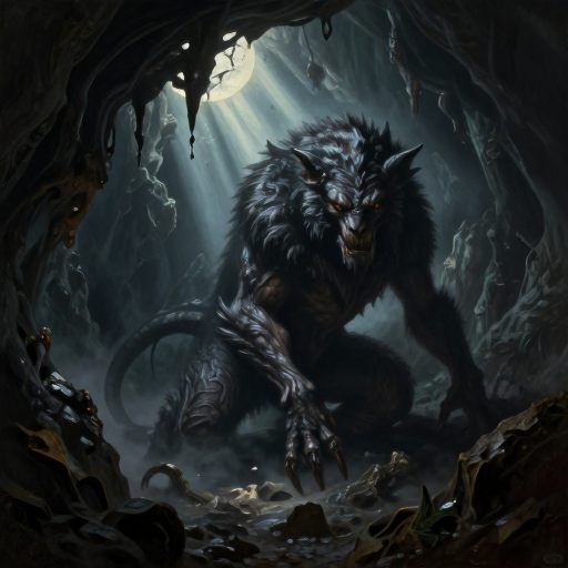 A solitary, powerful creature manifesting the unconscious self.