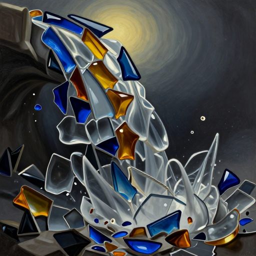 A delicate, complex structure slightly askew, symbolizing imperfect effort.