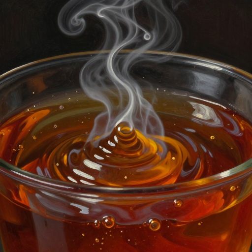 Visceral pressure of liquid about to boil.